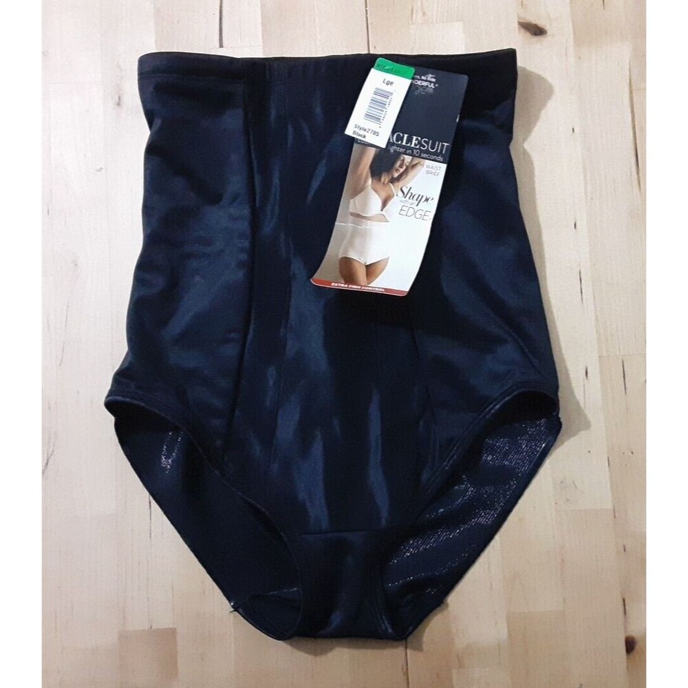 NWT Miraclesuit BLACK Shape With An Edge Hi-Waist Brief, US Large - Picture 4 of 8